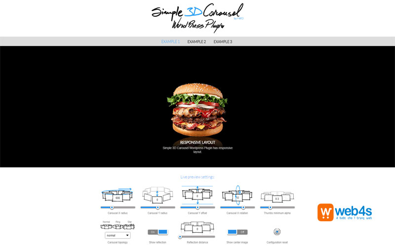 Simple 3D Carousel Wordpress Plugin